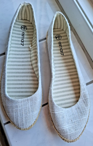 Weiße stoffschuhe mit - stoffschuhe,
