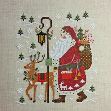 Stickbild Point de Croix  Crocette a gogo  Sampler  Frühling Leinen Acufactum