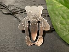 Zauberhaftes 925 Sterling Silber Lesezeichen Geldclip Bär Teddybär Tiffany & Co