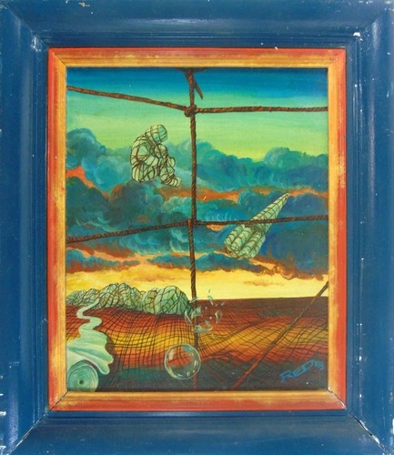 Surreale landschaft mit - surreale,