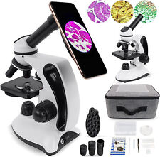 40X-2000X Binokular Mikroskop für Erwachsene Kinder mit Objektträger Telefonadap