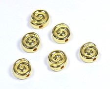 Metallperlen schnecke spirale - schnecke,