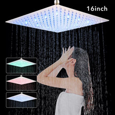LED Chrom 40X40 cm Regendusche