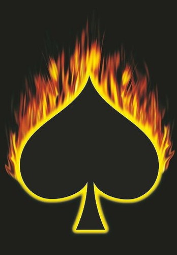 Ace spades pik - of,