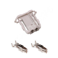 Stecker grau 2-polig für Gebläse Vorwiderstand Opel Corsa D Fiat weiblich Crimp