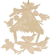 Fensterbild Vogelfütterung