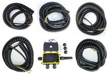 Spiralkabel 5 & 6-adrig Garagentor Sektionaltor Rolltor Klemmdose Wendelleitung