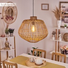 Rattan vintage hänge lampen - vintage,