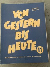 Von Gestern bis Heute 11 Querschnitt durch Gerig Gesang Klavier Akkordeon Noten