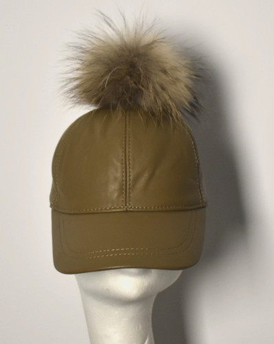 Coole leder cap basecap - leder,