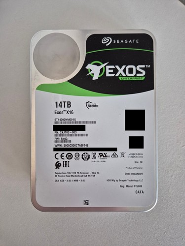 Seagate exos x16 14tb hdd - 14tb,