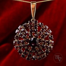 Großer granat anhänger aus - großer, granat-anhänger