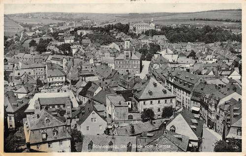Stadtansicht von schneeberg - stadtansicht,
