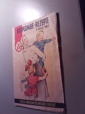 Alte Reklame Rotplombe Rezepte 1. Folge 1953, Nährmittelwerke Erfurt