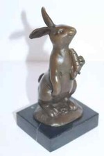 Bronze Skulptur / Figur ,"Hase