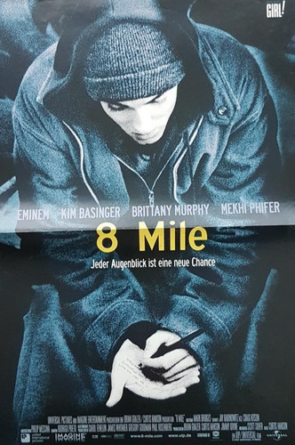 Eminem mile poster girl - mile, a3