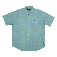 RALPH LAUREN Blake Herren Hemd Grün Kariert L