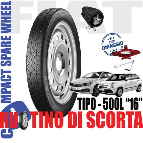 Notrad für fiat tipo 500l - 16",