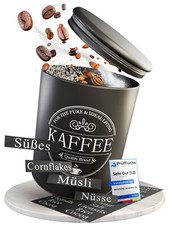 IDEALTASTIC® Premium Vorratsdose I Kaffedose I Zuckerdose 1KG , Vintage Design