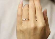 Diamond memory gold ring 5