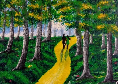 Original acryl bild gemälde - original,