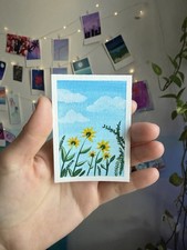 Original ACEO Sunflowers