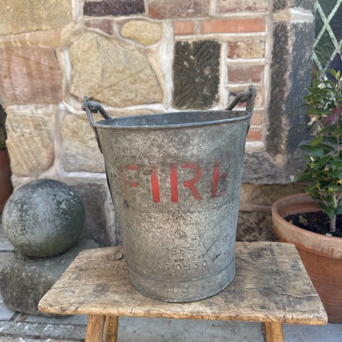 Vintage feuereimer verzinkt - vintage,