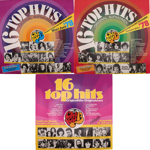 Schallplatten paket club - 3x,
