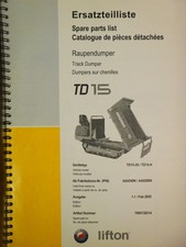 634-13 Neuson TD 15  Ersatzteilliste parts list Ersatzteilbuch