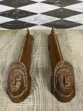 ANTIKE KAMINBÖCKE AUS EISEN