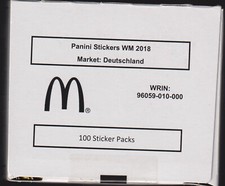 Panini WM 2018 Sticker Display McDonalds - 100 Tüten