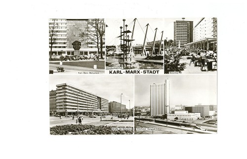 Ansichtskarte karl marx - ansichtskarte, karl-marx-stadt