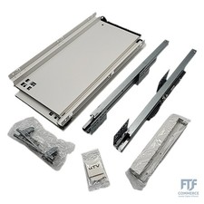 GTV Schubladensystem AXIS PRO I Schubkastengarnitur mit Vollauszug und integriet