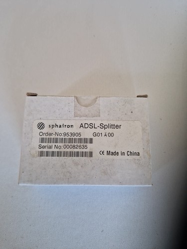 Sphairon adsl splitter g01 - sphairon, adsl-splitter