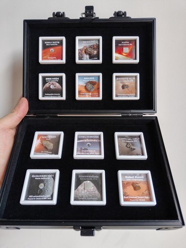 Meteoriten set mars mond - 12,