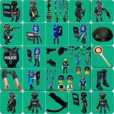 PLAYMOBIL®  Polizist SEK Figuren und Zubehör  Waffen  Mütze  zum Auswählen #PM45