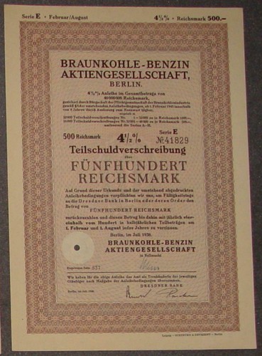 Braunkohle-Benzin