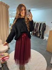 Tüllrock Damen Fiona Weinrot