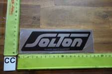 Alter Aufkleber Musik HiFi Audio SOLTON Musical Sound Equipment