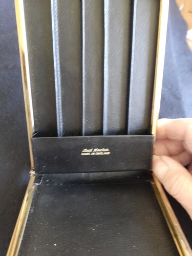 Vintage leder zigarrenetui - vintage,