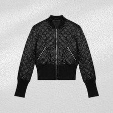 Damen Lammleder Gesteppt Piloten Stil Lederjacke – Freizeit & Stylisch