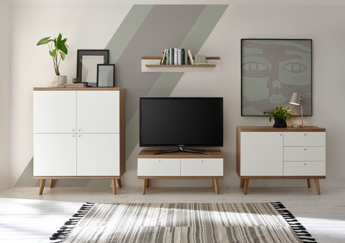 Wohnwand merle anbauwand 321cm - merle,