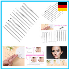 12 Stück Piercing Nadel Set