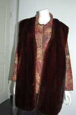 Webpelz damen weste - -,