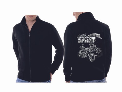 Sweatshirtjacke schwarz biker - sweatshirtjacke,