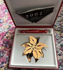 GEORG JENSEN WEIHNACHTSSTERN STAR Poinsettia ORNAMENT CHRISTMAS MOBILE 2001 / 2