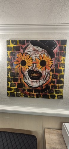 Original horror clown - clown, gemälde