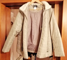 Steppjacke mit Webpelzkragen