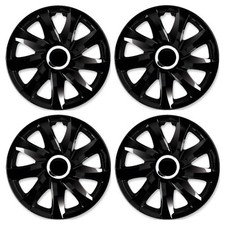 4x Radkappen Radblenden Radzierblenden Drift 14 Zoll Schwarz Set für Renault