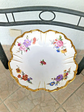 Alte runde Porzellan Schale Edelstein Bavaria Germany Handarbeit N 20735/415